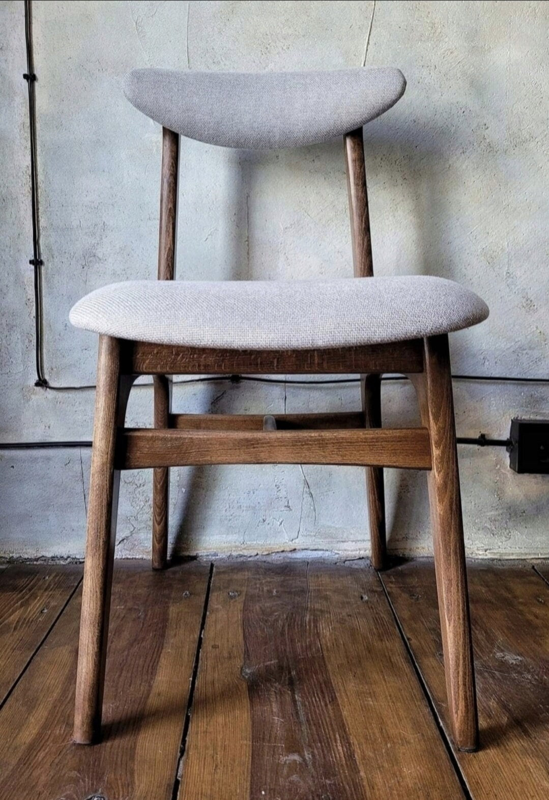 Mid Century Polish Dining Chair Type 200-190 by R. Hałas 1960s 1970s