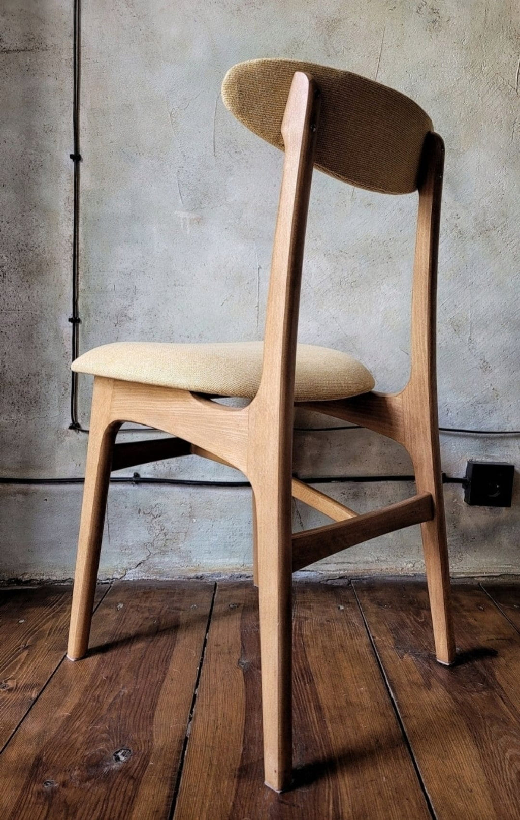 Mid Century Polish Dining Chair Type 200-190 by R. Hałas Krzesło PRL R.Hałas