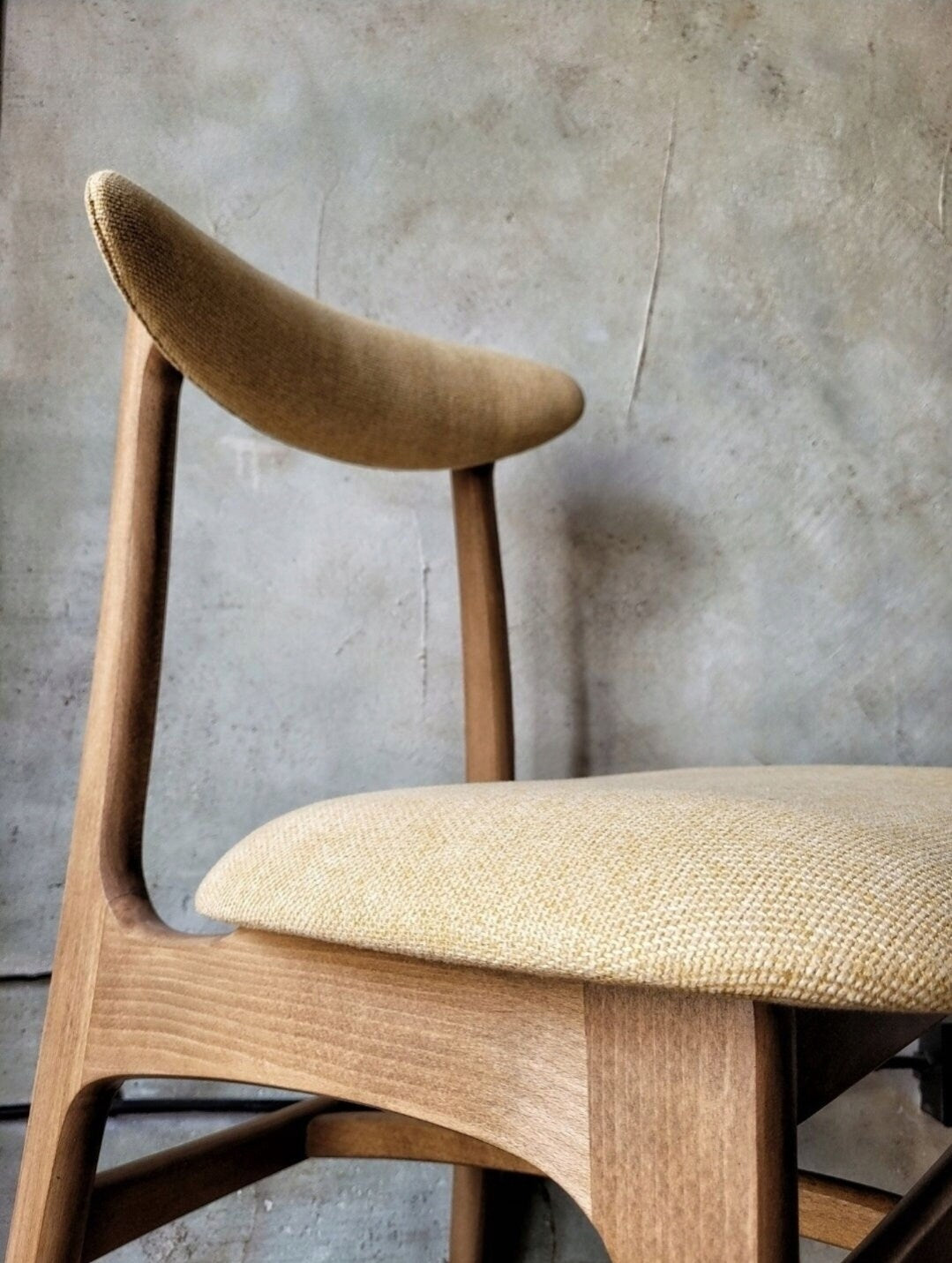 Mid Century Polish Dining Chair Type 200-190 by R. Hałas Krzesło PRL R.Hałas