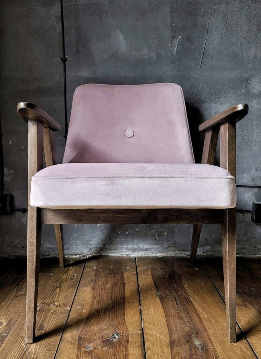 Fotel Chierowski 366 PRL Design Original Vintage polish armchair mid century