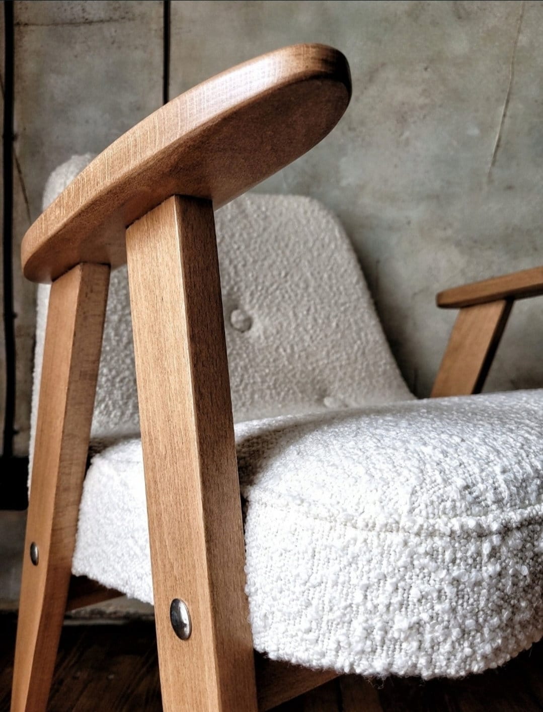 Józef Chierowski Model 366, Restored Mid Century Modern Armchair, Vintage 1960s Polish Design Lounge Chair