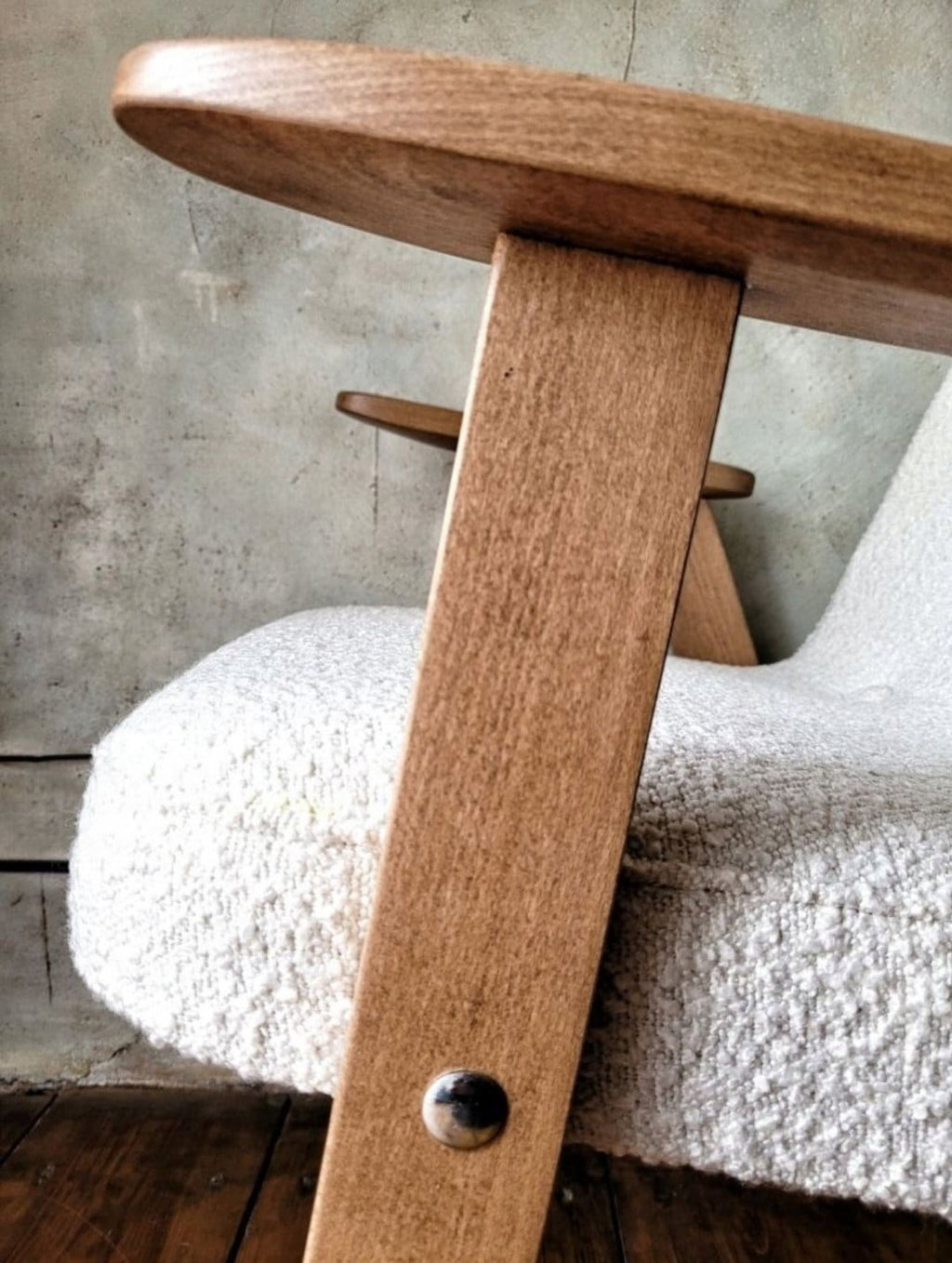 Józef Chierowski Model 366, Restored Mid Century Modern Armchair, Vintage 1960s Polish Design Lounge Chair