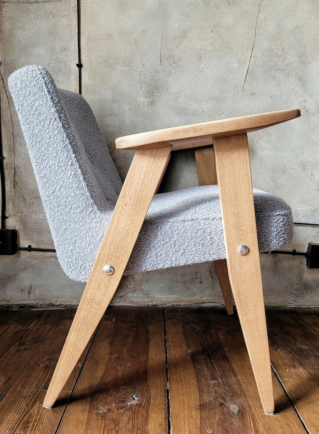 Fotel Chierowski 366 PRL Design Original  Vintage polish armchair mid century