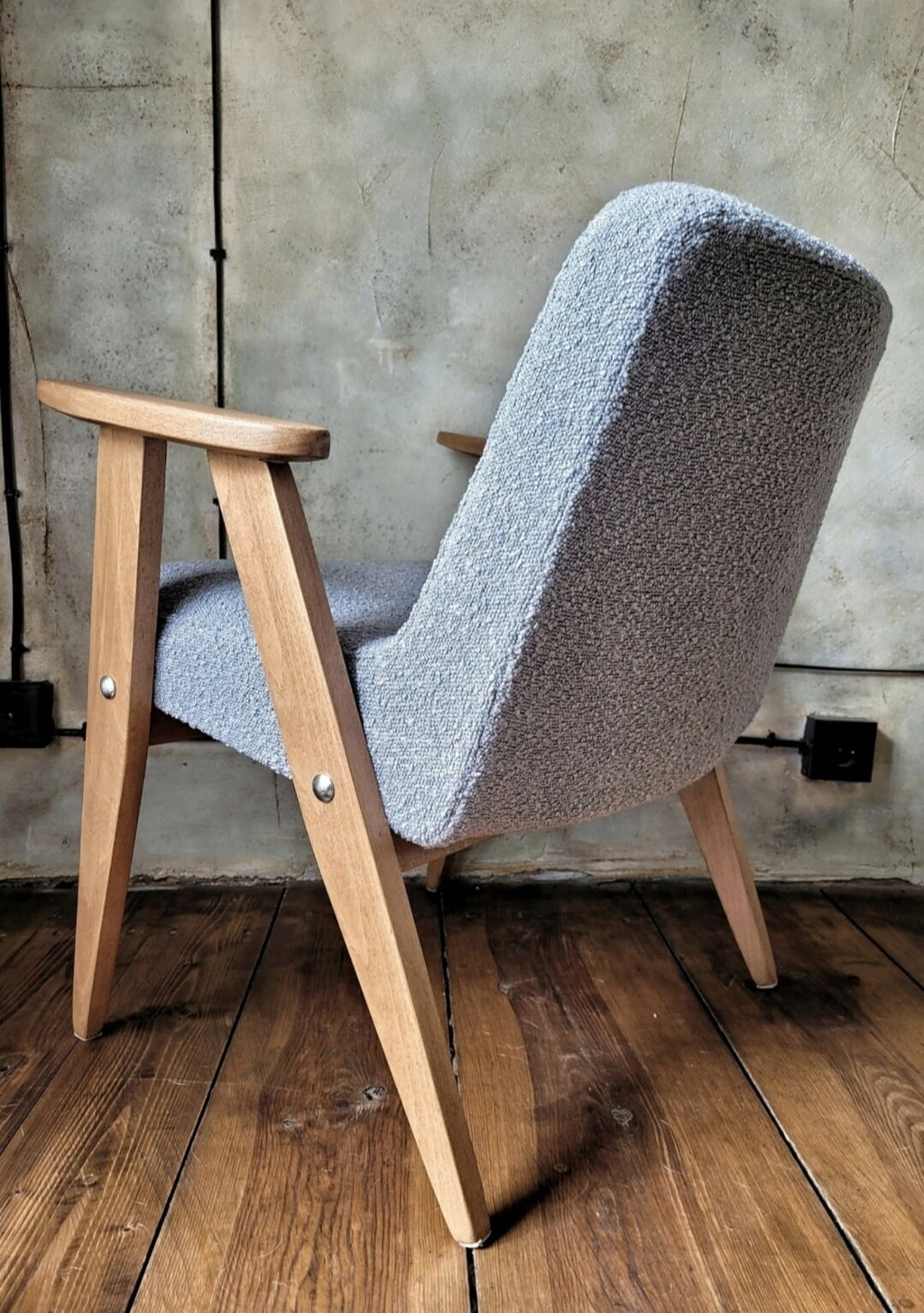 Fotel Chierowski 366 PRL Design Original  Vintage polish armchair mid century