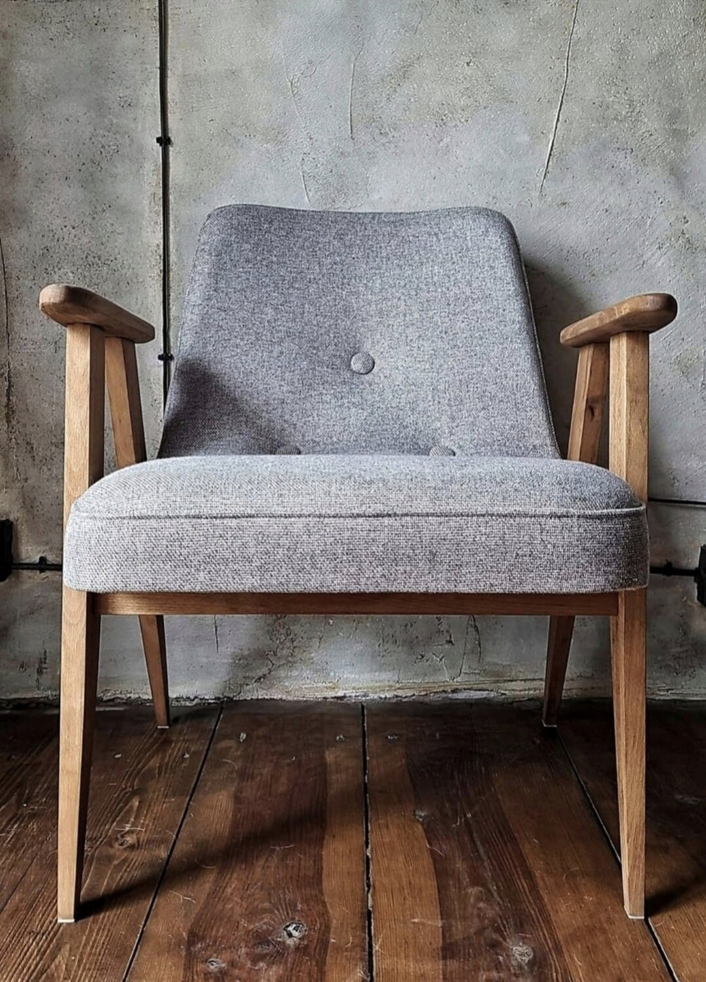 Fotel Chierowski 366 PRL Design Original Vintage polish armchair mid century