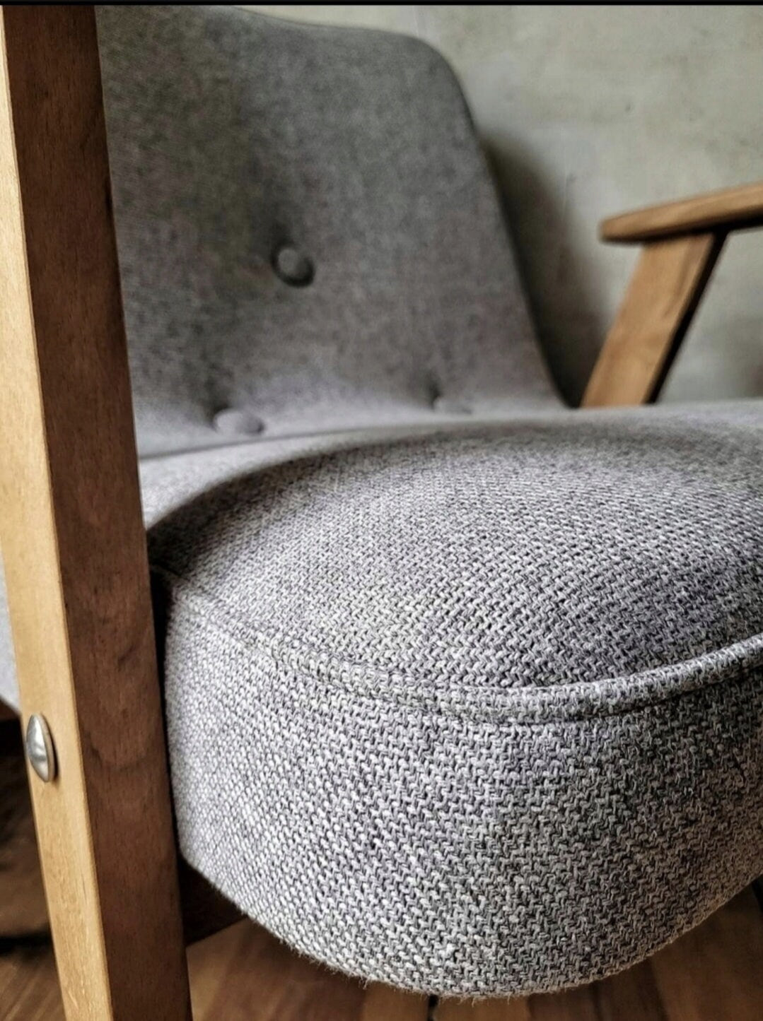 Fotel Chierowski 366 PRL Design Original Vintage polish armchair mid century