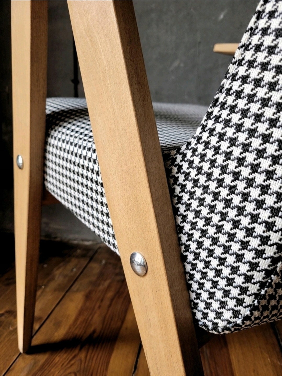 Józef Chierowski Model 366, Restored Mid Century Modern Armchair, Vintage 1960s Polish Design Lounge Chair