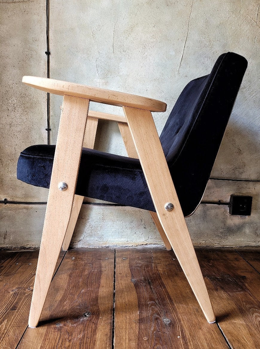 Fotel Chierowski 366 PRL Design Vintage polish armchair mid century