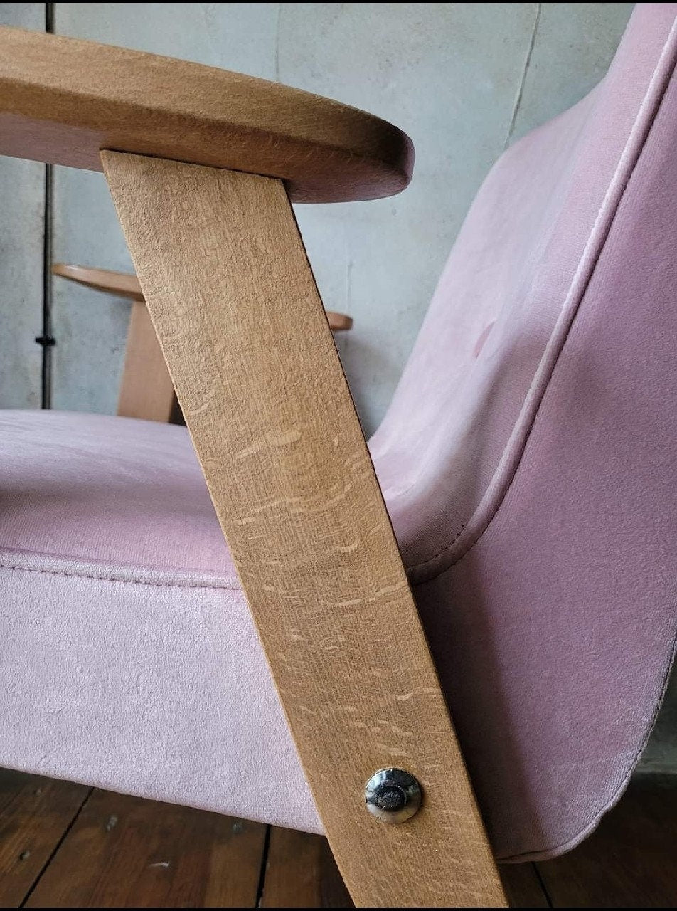 Fotel Chierowski 366 PRL Design Original  Vintage polish armchair mid century