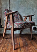 Józef Chierowski Model 366, Restored Mid Century Modern Armchair, Vintage 1960s Polish Design Lounge Chair
