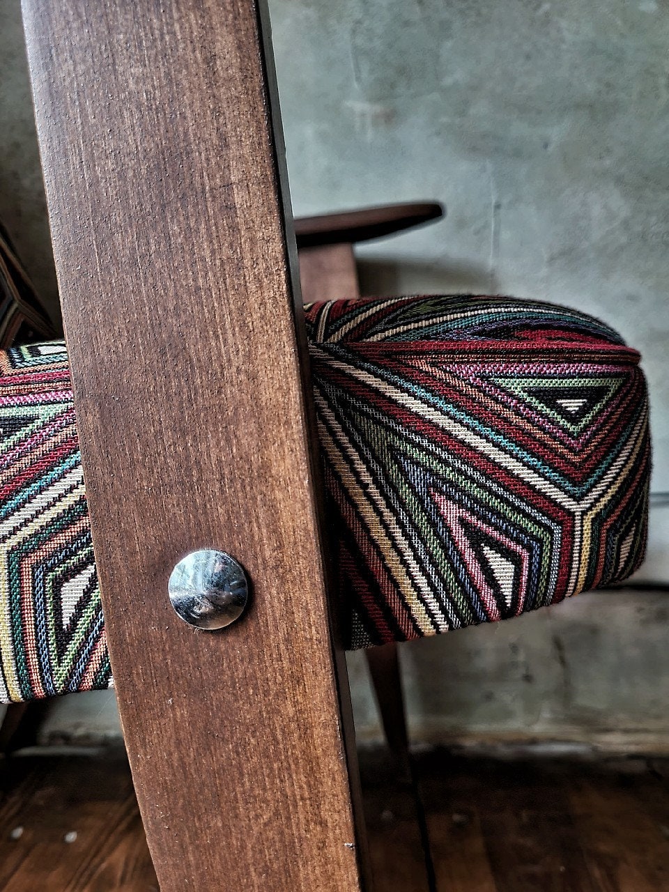 Józef Chierowski Model 366, Restored Mid Century Modern Armchair, Vintage 1960s Polish Design Lounge Chair