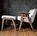 Fotel Chierowski 366 z podnóżkiem PRL Design Vintage polish armchair with footrest mid century