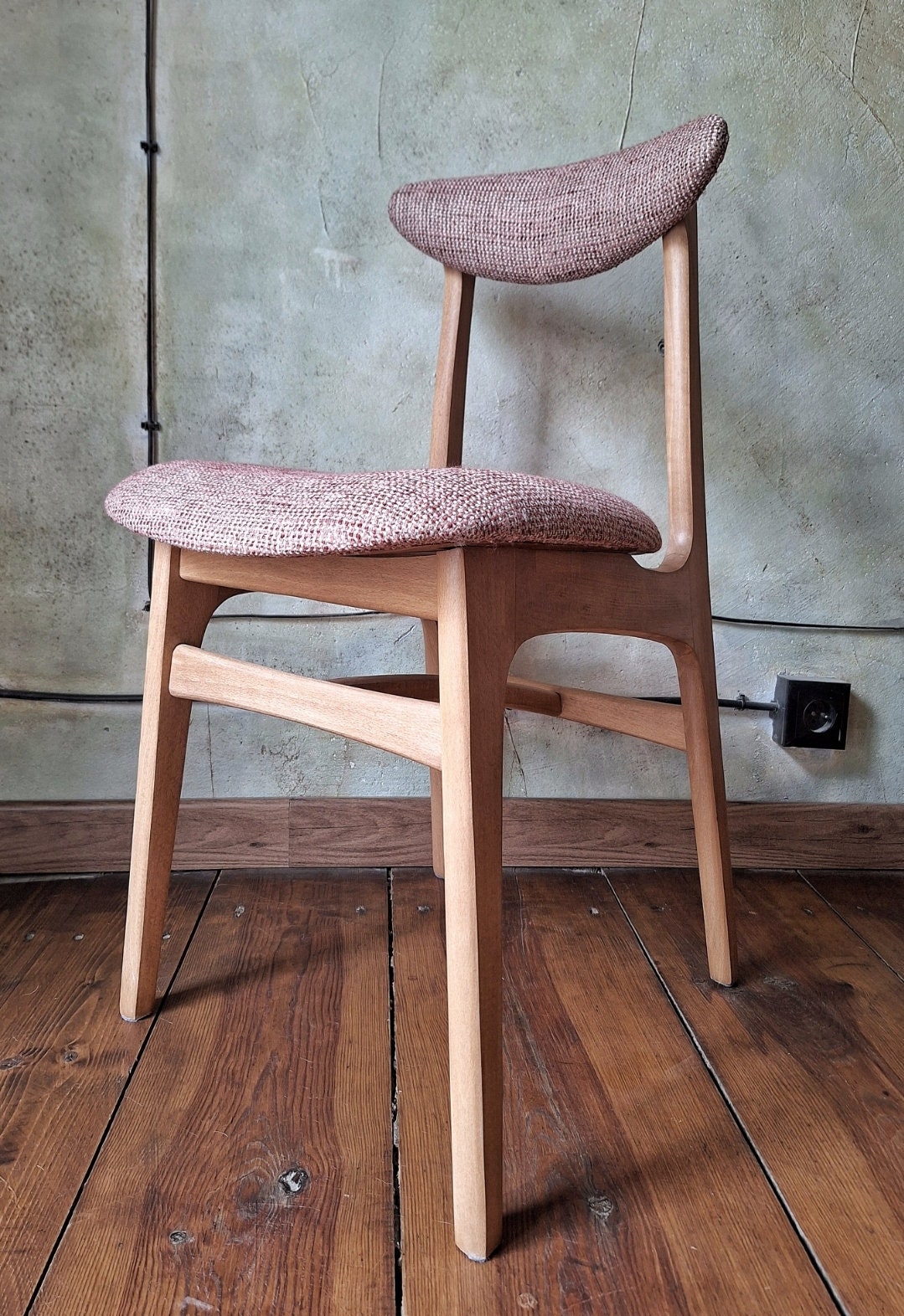 Mid Century Polish Dining Chair Type 200-190 by R. Hałas