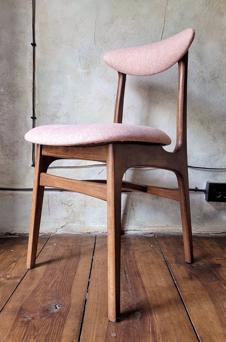 Mid Century Polish Dining Chair Type 200-190 by R. Hałas