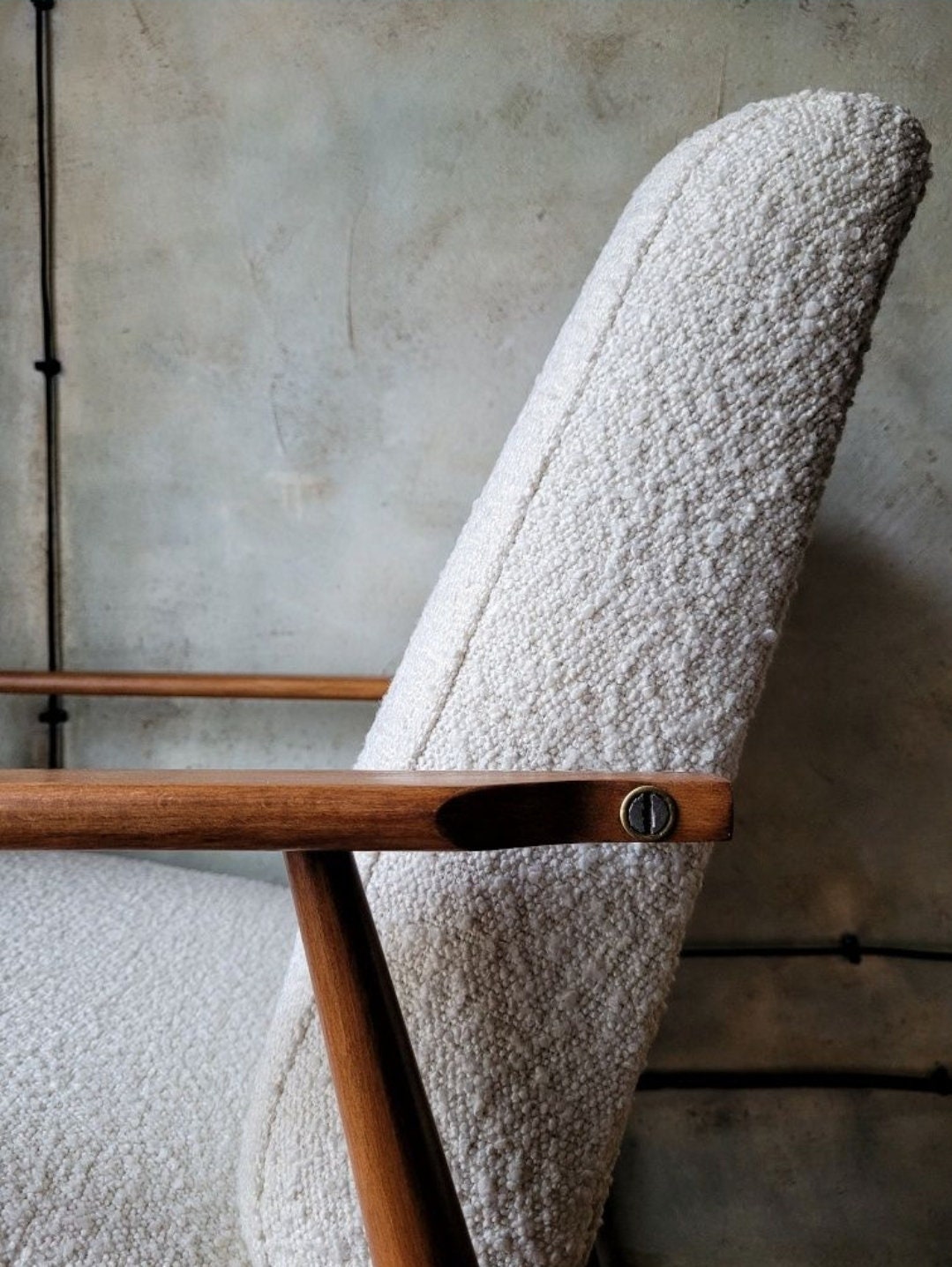 Fotel Lisek 300-190 PRL Design Vintage polish armchair mid century