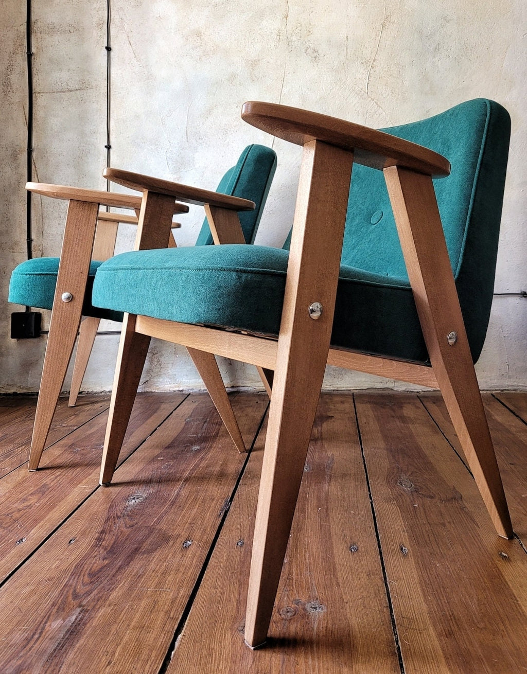 Fotel Chierowski 366 PRL Design Vintage polish armchair mid century