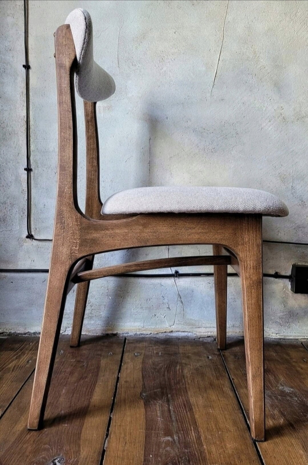 Mid Century Polish Dining Chair Type 200-190 by R. Hałas 1960s 1970s