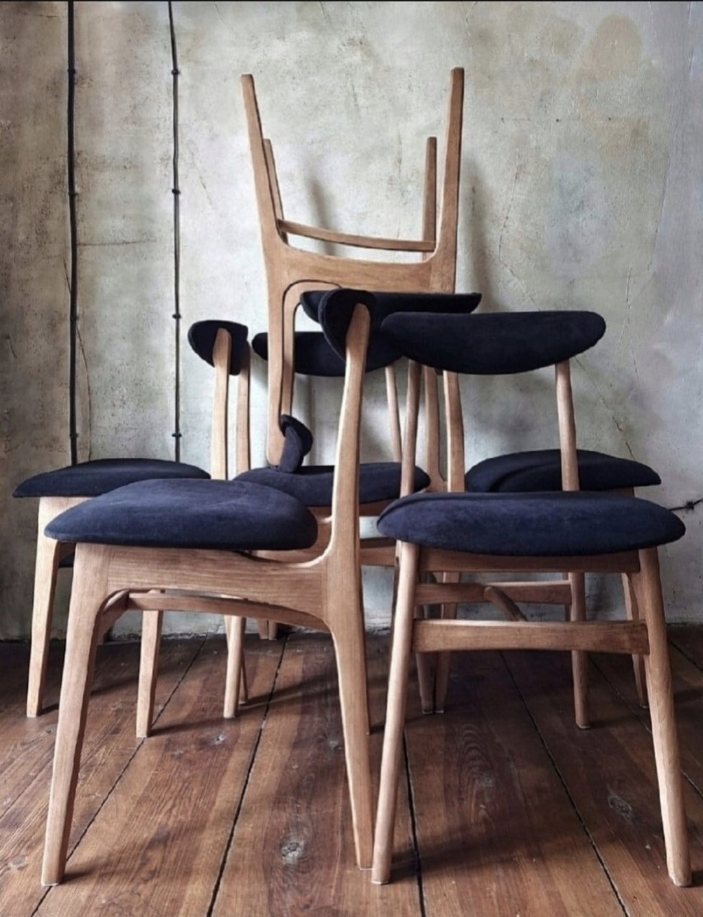 Mid Century Polish Dining Chair Type 200-190 by R. Hałas