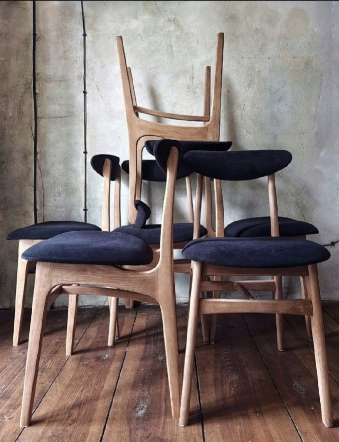 Mid Century Polish Dining Chair Type 200-190 by R. Hałas