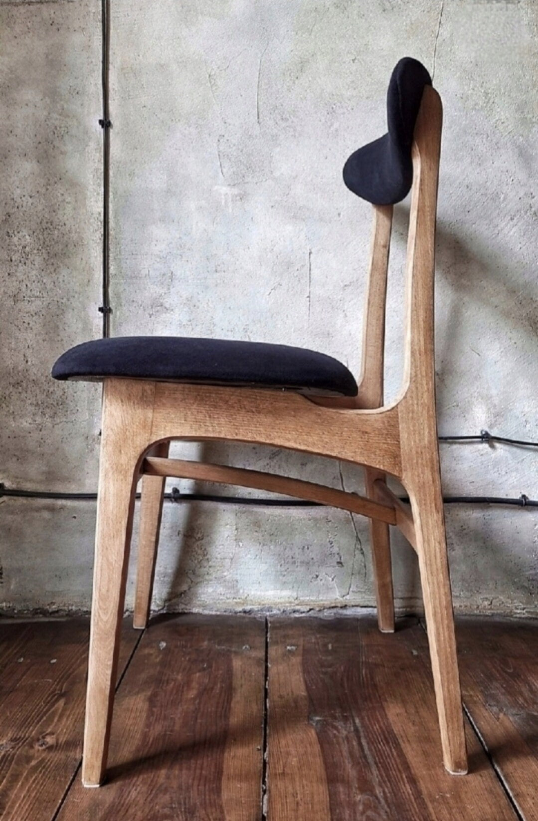 Mid Century Polish Dining Chair Type 200-190 by R. Hałas
