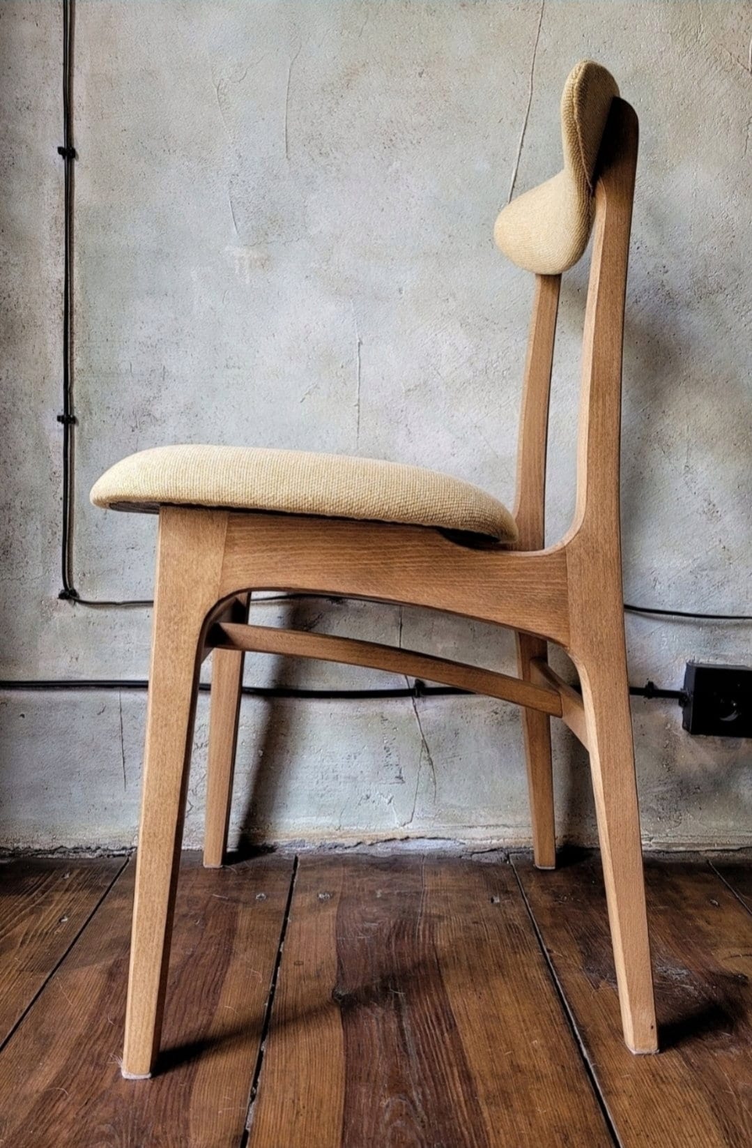 Vintage polish mid-century chair type 200-190 by R.Hałas PRL Designe