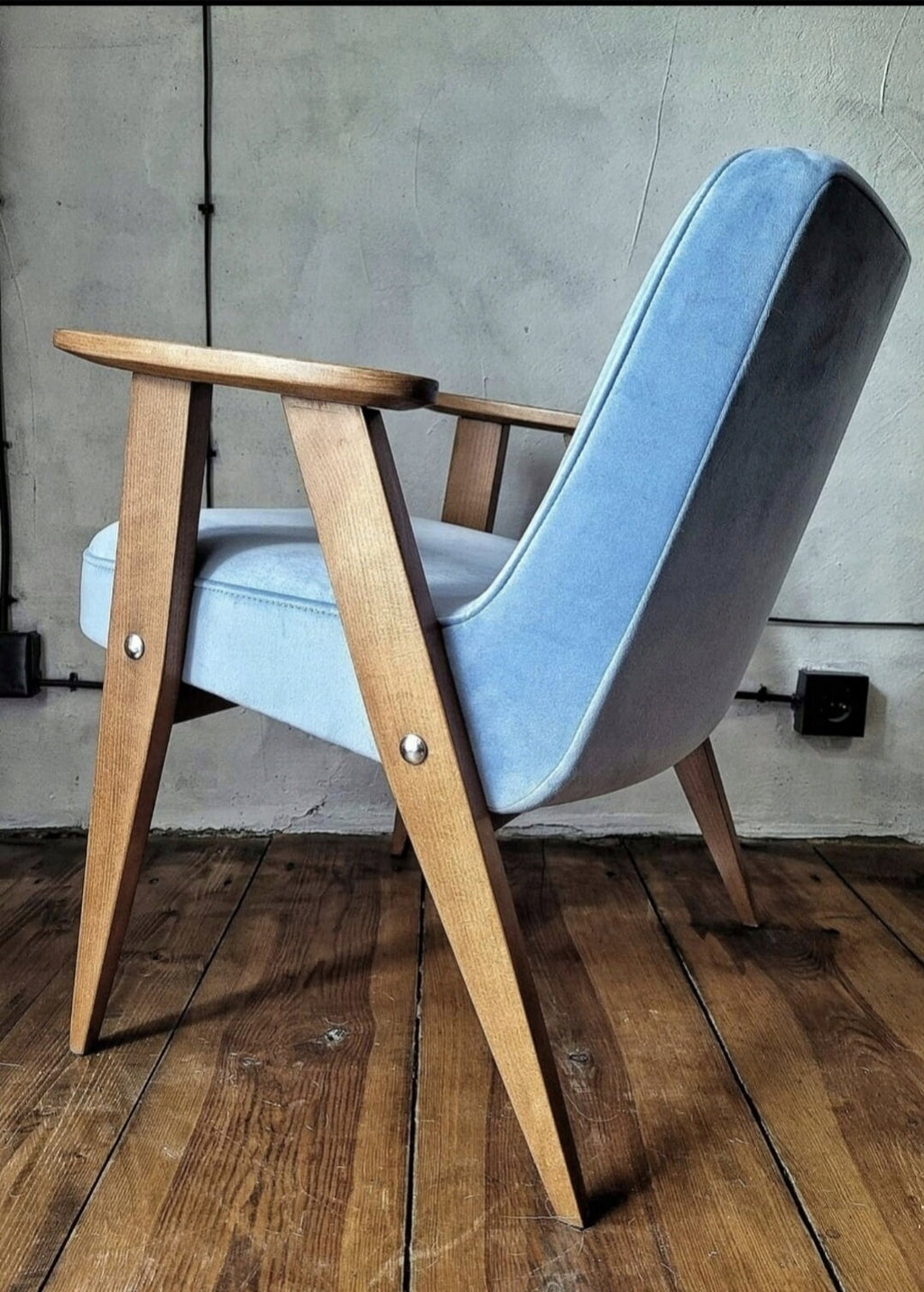 Fotel Chierowski 366 PRL Design Original  Vintage polish armchair mid century