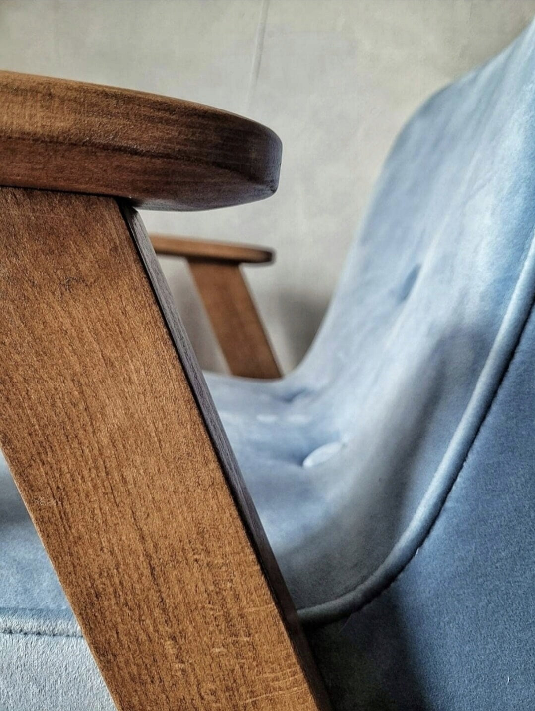 Fotel Chierowski 366 PRL Design Original  Vintage polish armchair mid century
