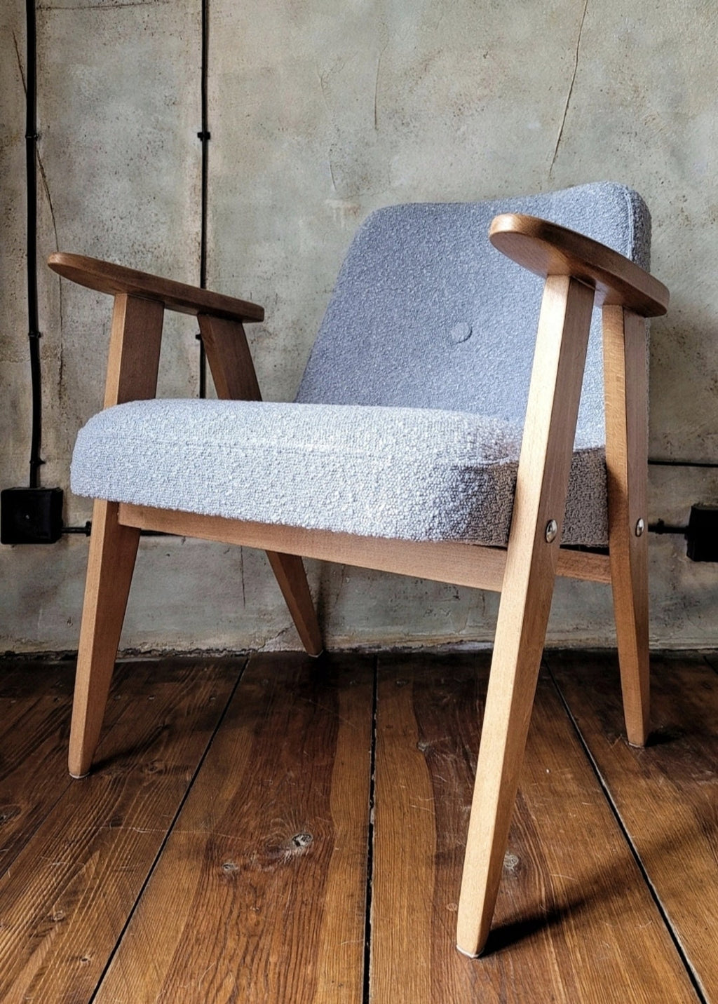 Fotel Chierowski 366 PRL Design Original  Vintage polish armchair mid century
