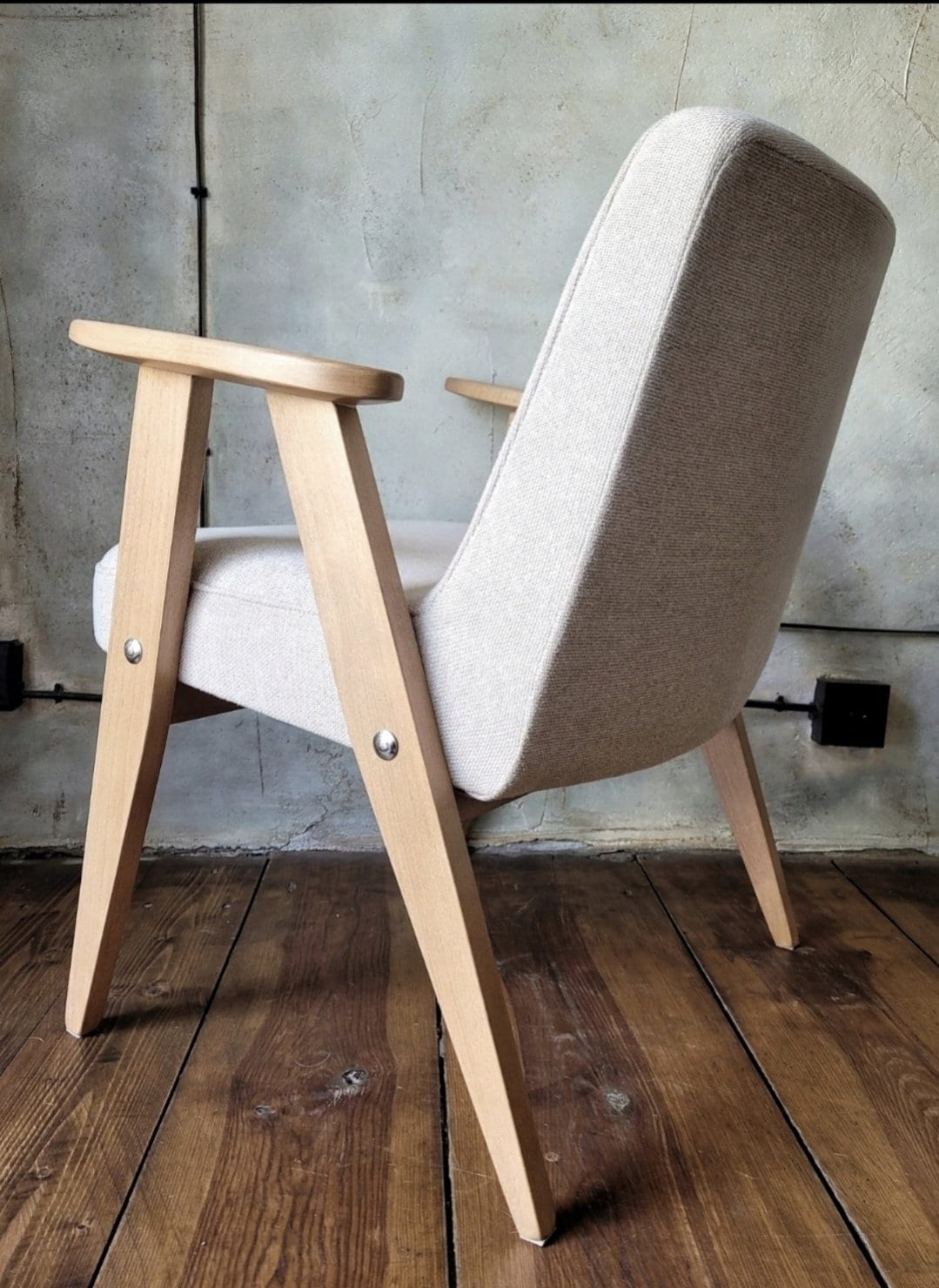 Józef Chierowski Model 366, Restored Mid Century Modern Armchair, Vintage 1960s Polish Design Lounge Chair
