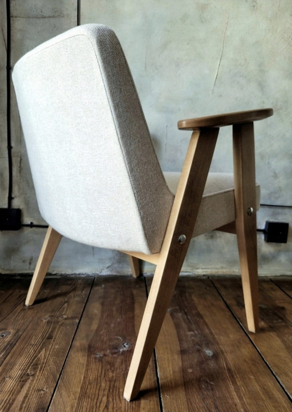 Józef Chierowski Model 366, Restored Mid Century Modern Armchair, Vintage 1960s Polish Design Lounge Chair