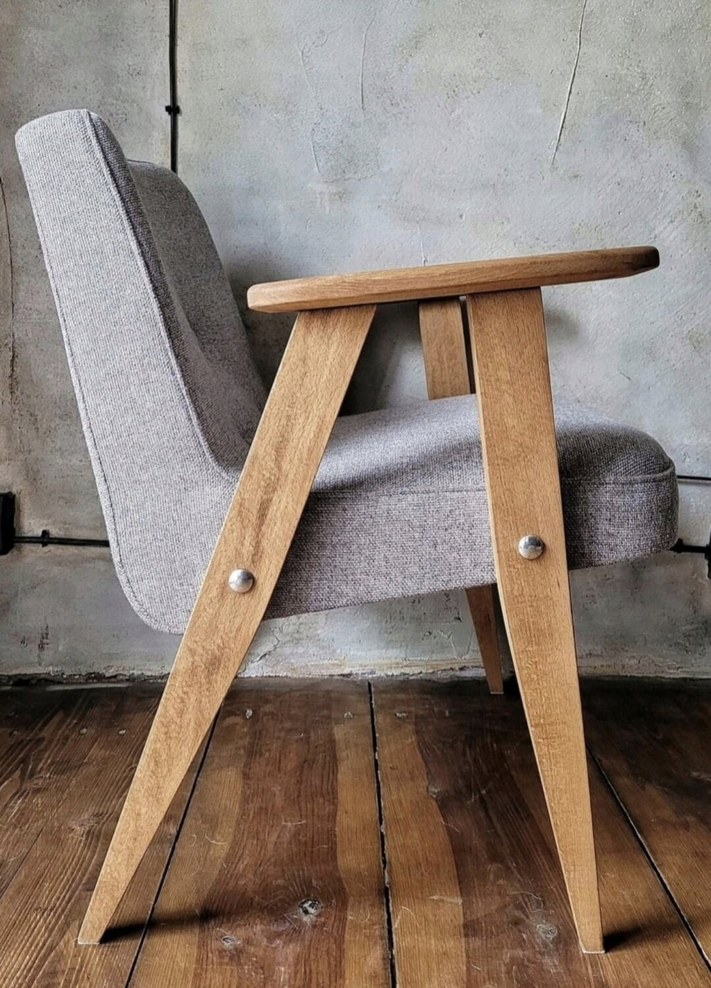 Fotel Chierowski 366 PRL Design Original Vintage polish armchair mid century