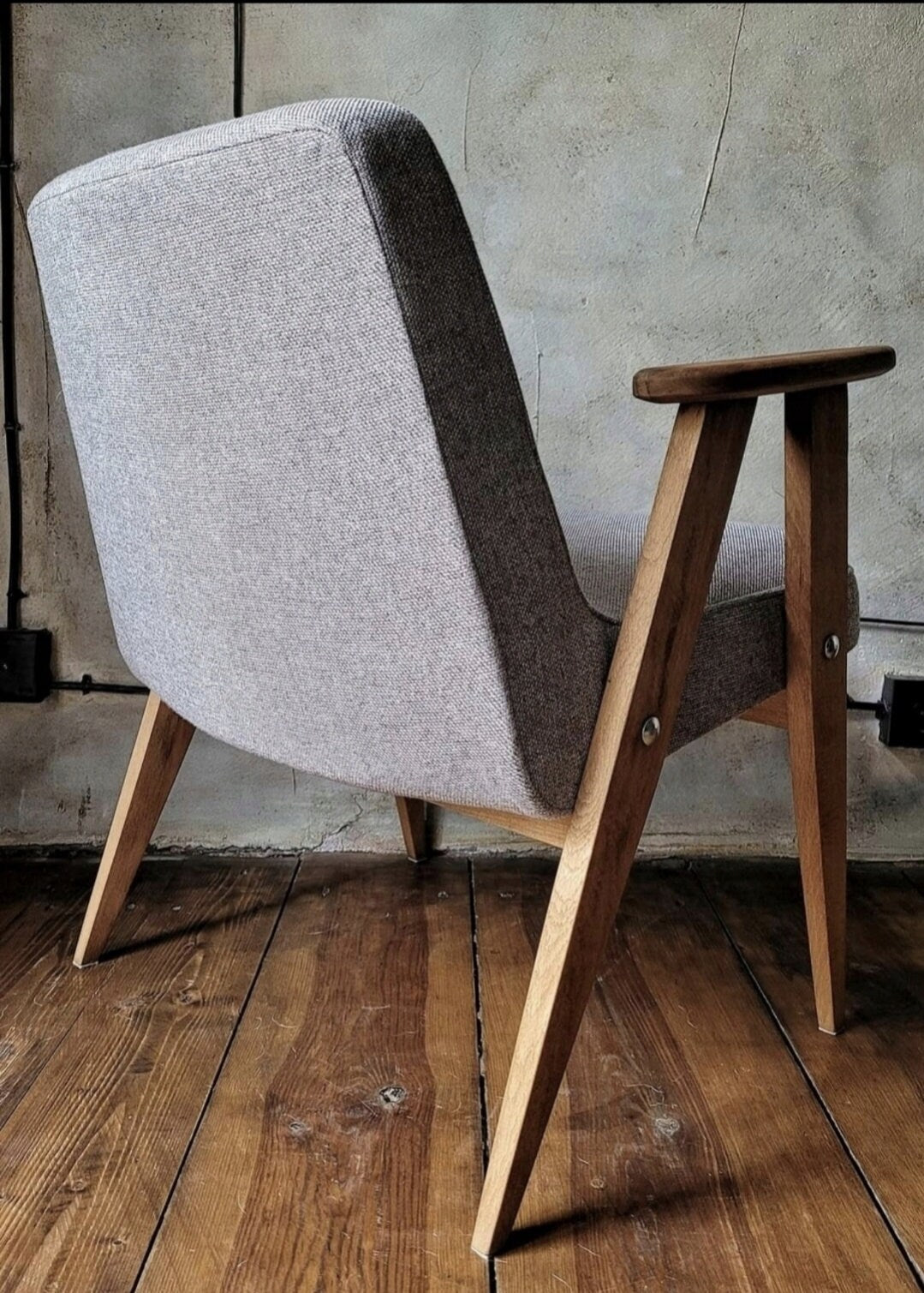 Fotel Chierowski 366 PRL Design Original Vintage polish armchair mid century