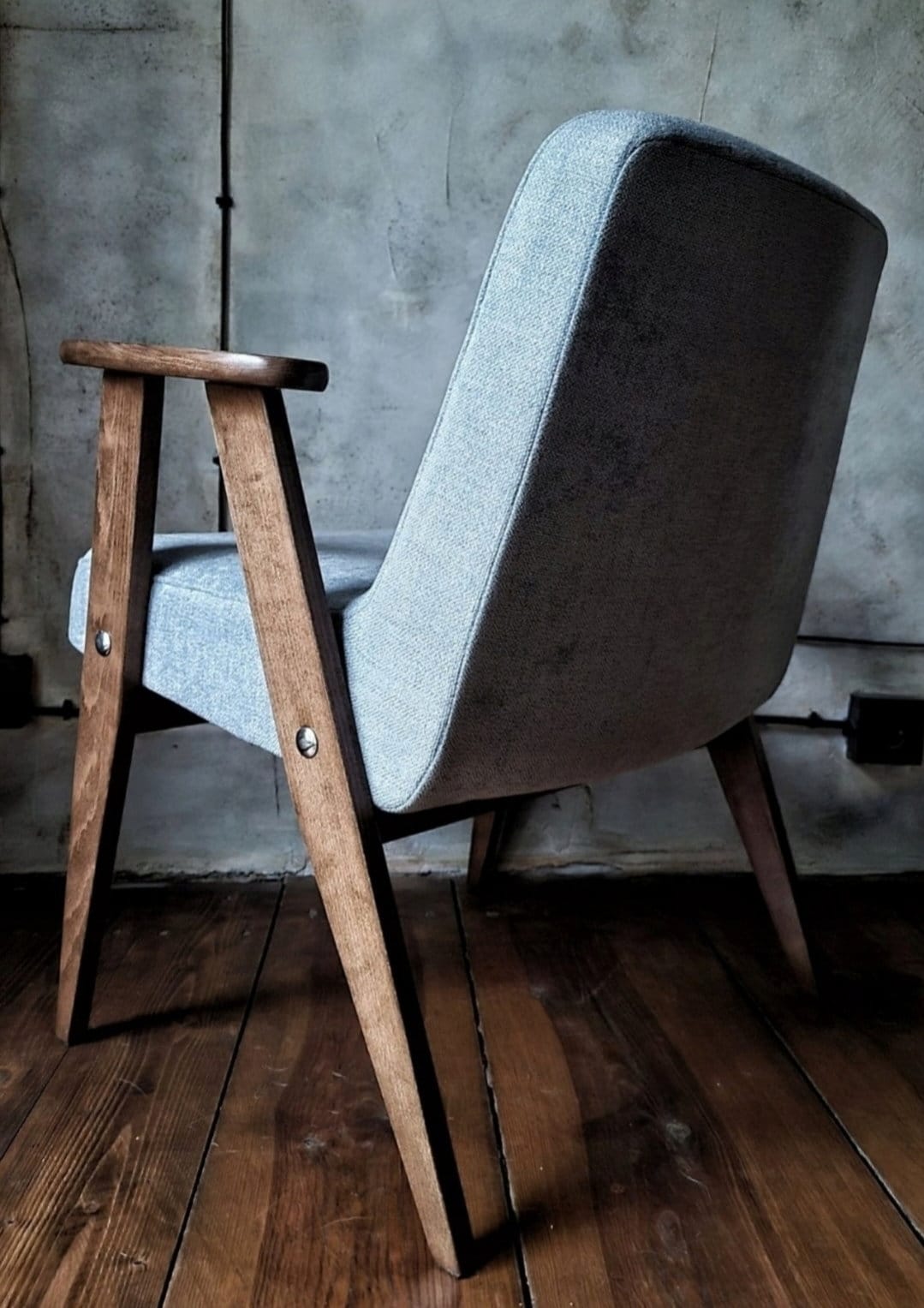 Józef Chierowski Model 366, Restored Mid Century Modern Armchair, Vintage 1960s Polish Design Lounge Chair
