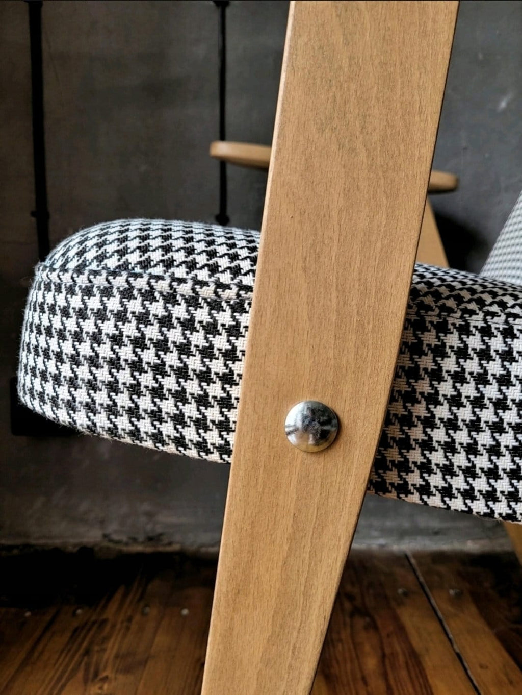 Józef Chierowski Model 366, Restored Mid Century Modern Armchair, Vintage 1960s Polish Design Lounge Chair