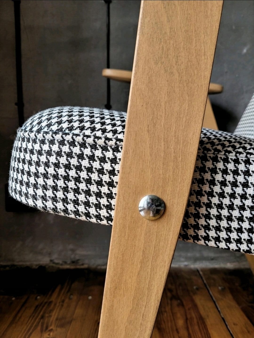 Józef Chierowski Model 366, Restored Mid Century Modern Armchair, Vintage 1960s Polish Design Lounge Chair