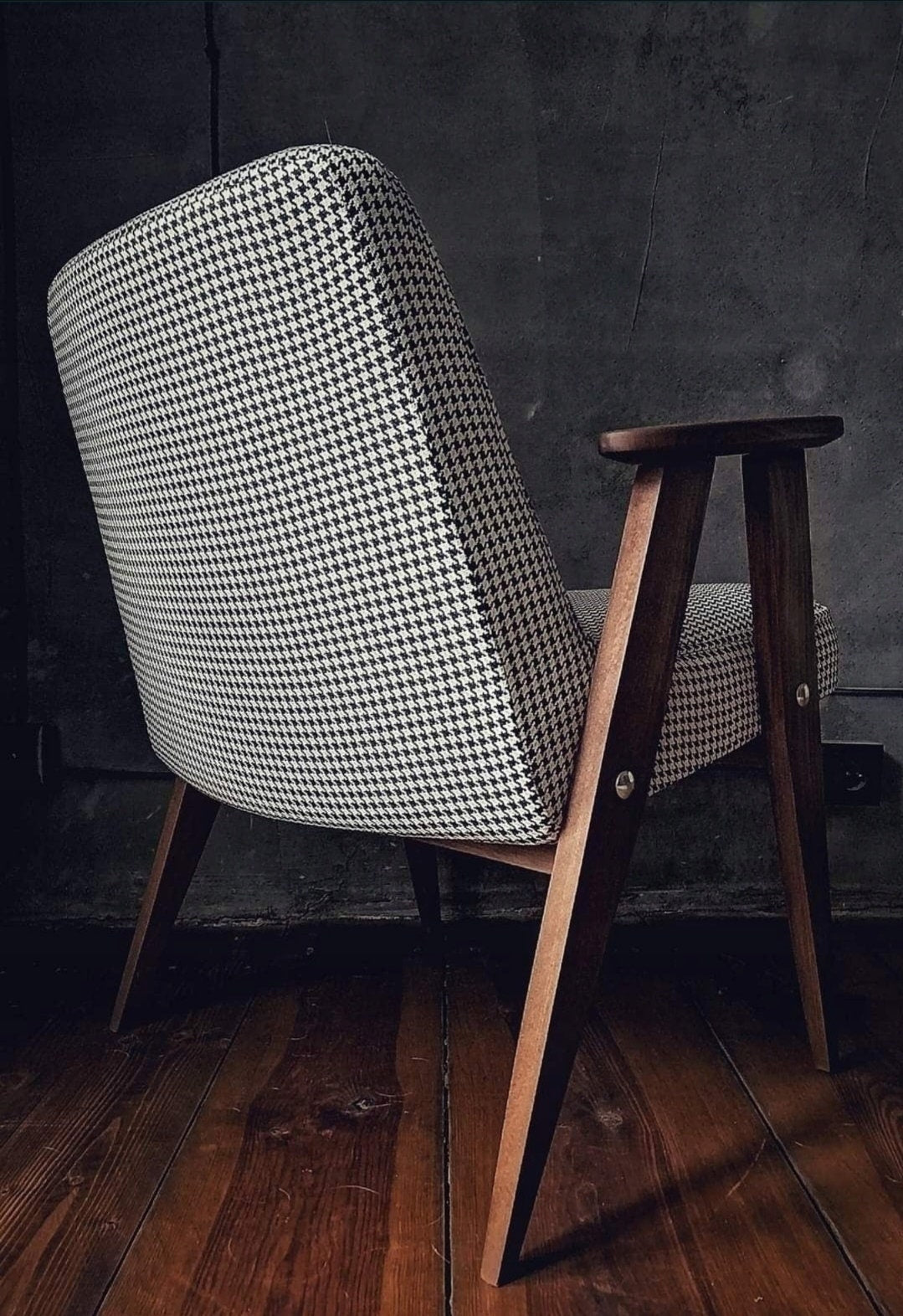 Józef Chierowski Model 366, Restored Mid Century Modern Armchair, Vintage 1960s Polish Design Lounge Chair