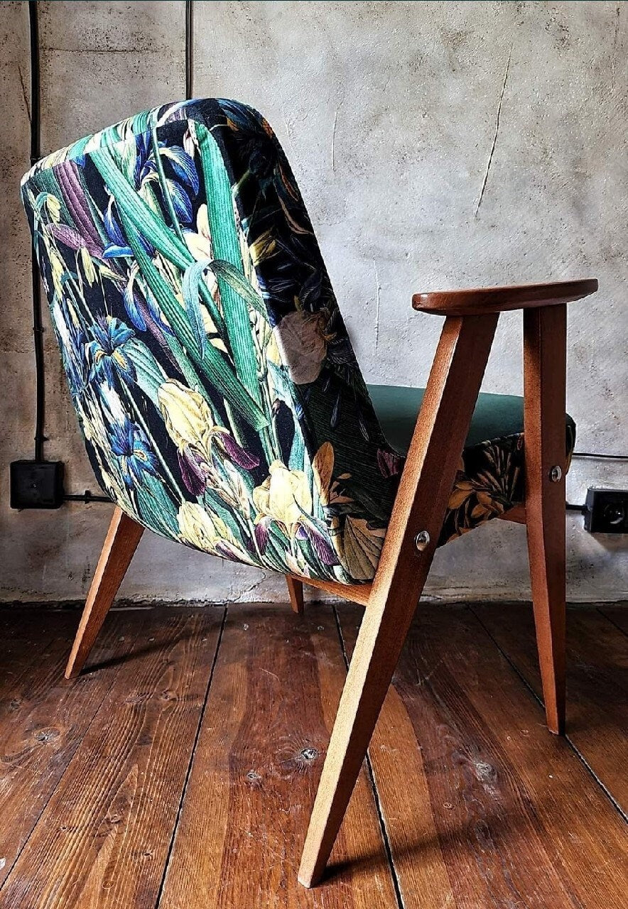 Fotel Chierowski 366 PRL Design Vintage polish armchair mid century
