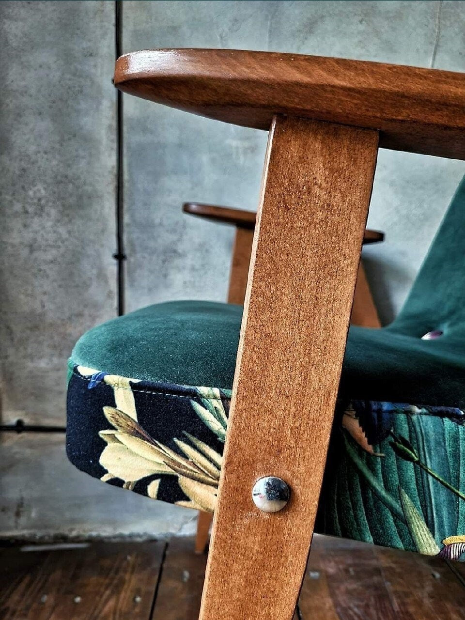 Fotel Chierowski 366 PRL Design Vintage polish armchair mid century