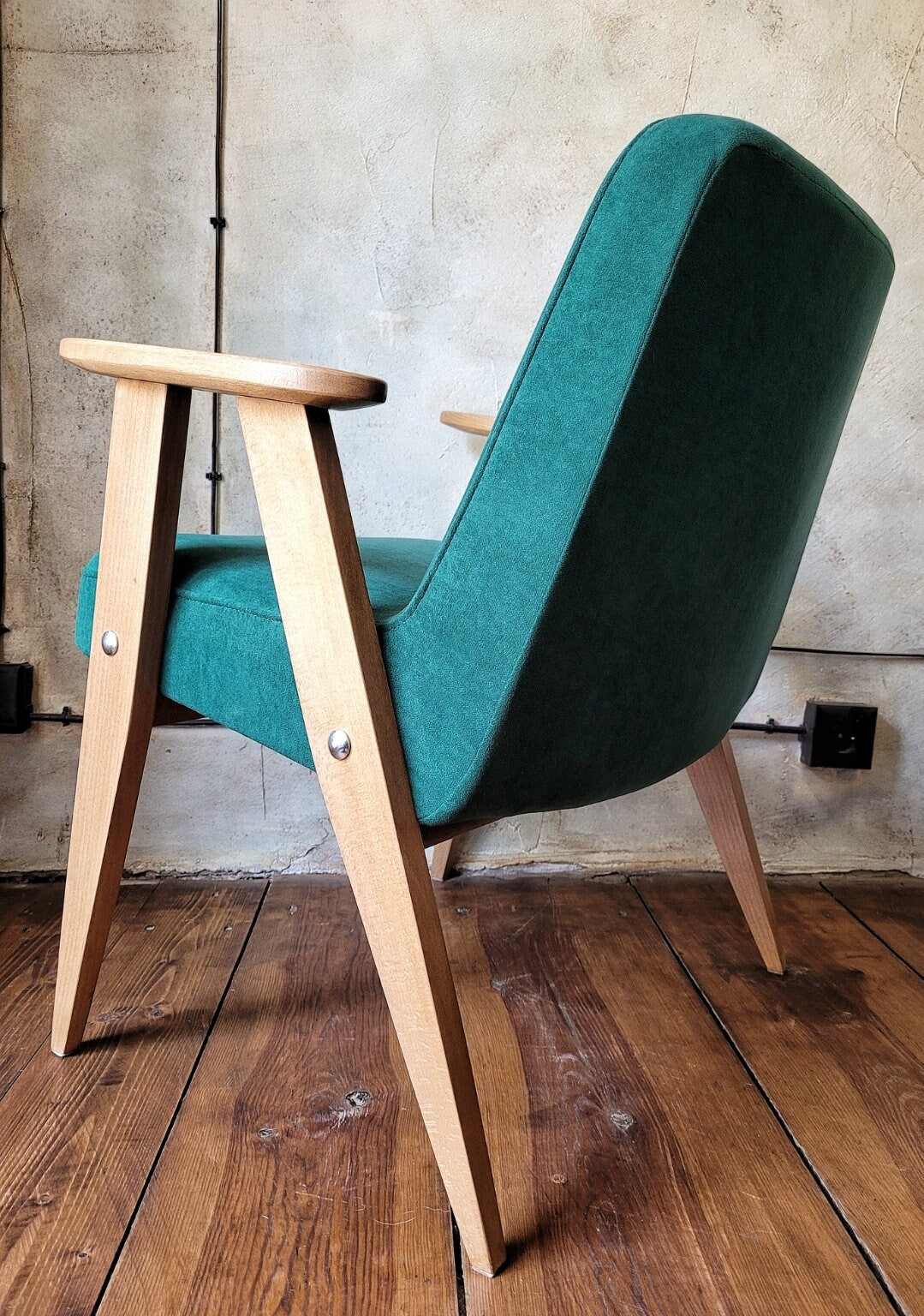 Fotel Chierowski 366 PRL Design Vintage polish armchair mid century