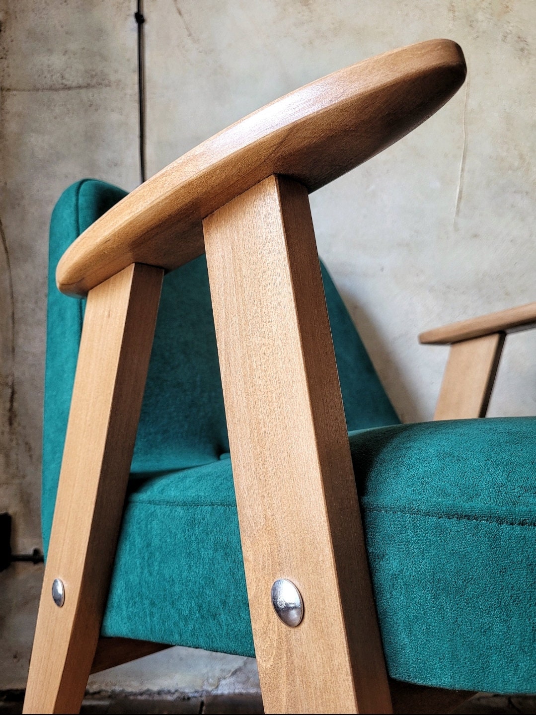 Fotel Chierowski 366 PRL Design Vintage polish armchair mid century