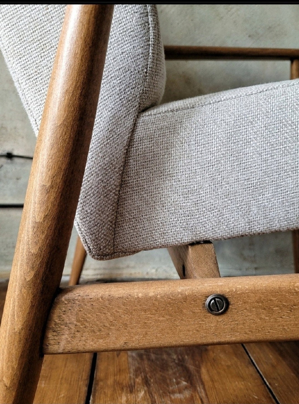 Fotel Lisek 300-190 PRL Design Vintage polish armchair mid century
