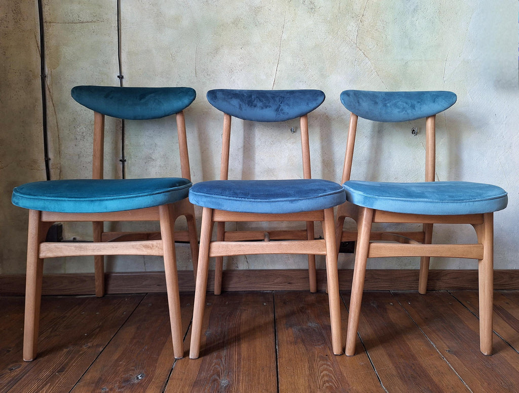 Mid Century Polish Dining Chair Type 200-190 by R. Hałas 1960s 1970s