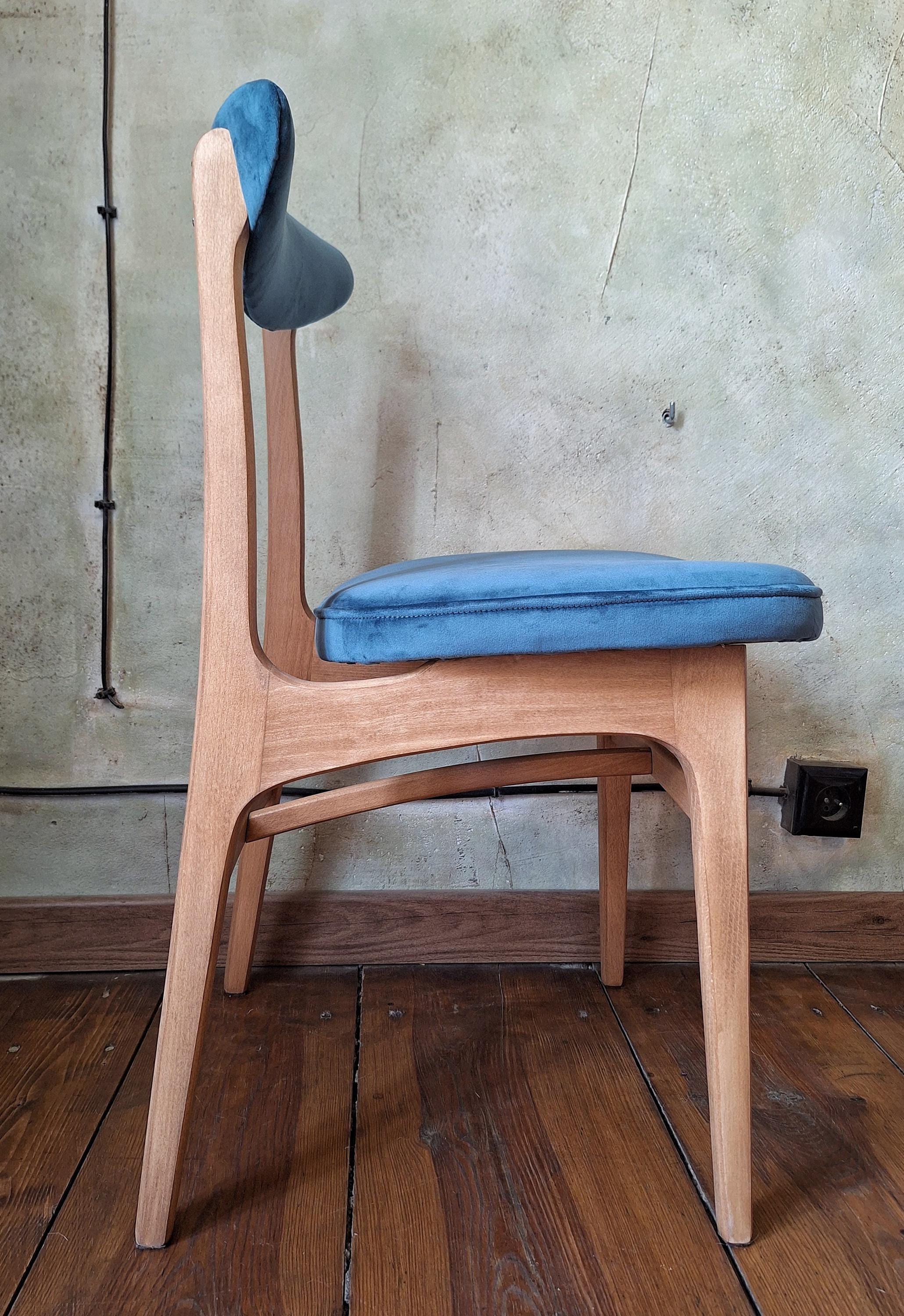 Mid Century Polish Dining Chair Type 200-190 by R. Hałas 1960s 1970s