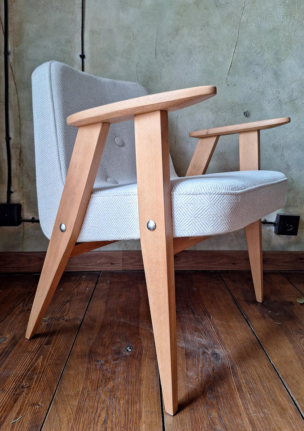 Fotel Chierowski 366 PRL Design Vintage polish armchair mid century