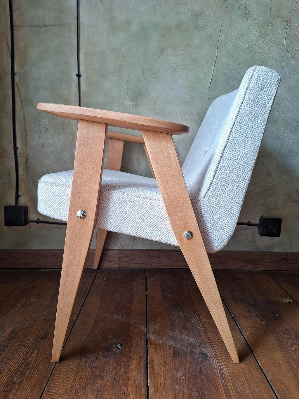 Fotel Chierowski 366 PRL Design Vintage polish armchair mid century