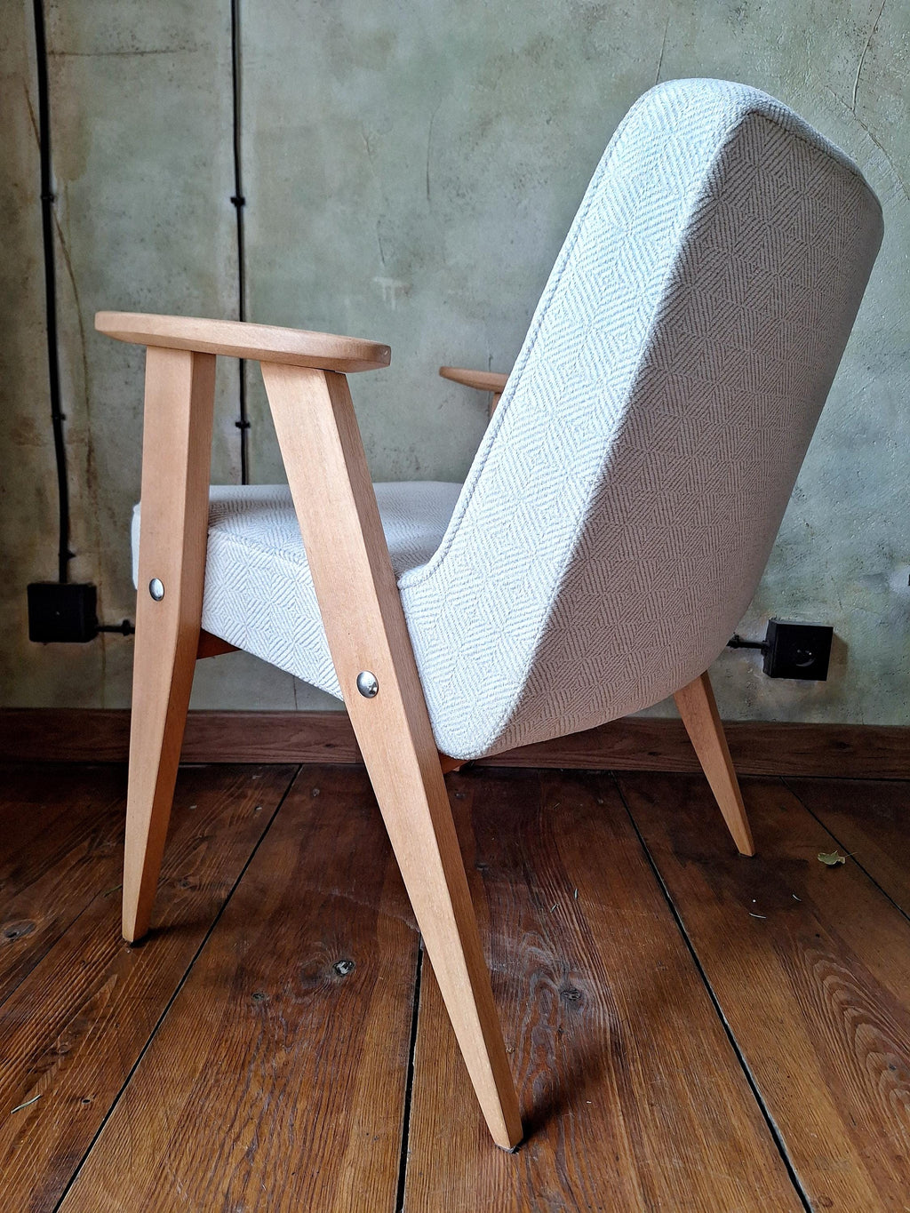 Fotel Chierowski 366 PRL Design Vintage polish armchair mid century