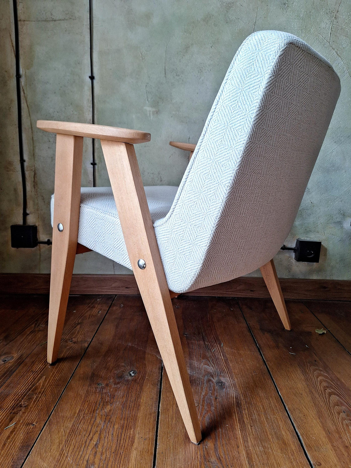 Fotel Chierowski 366 PRL Design Vintage polish armchair mid century