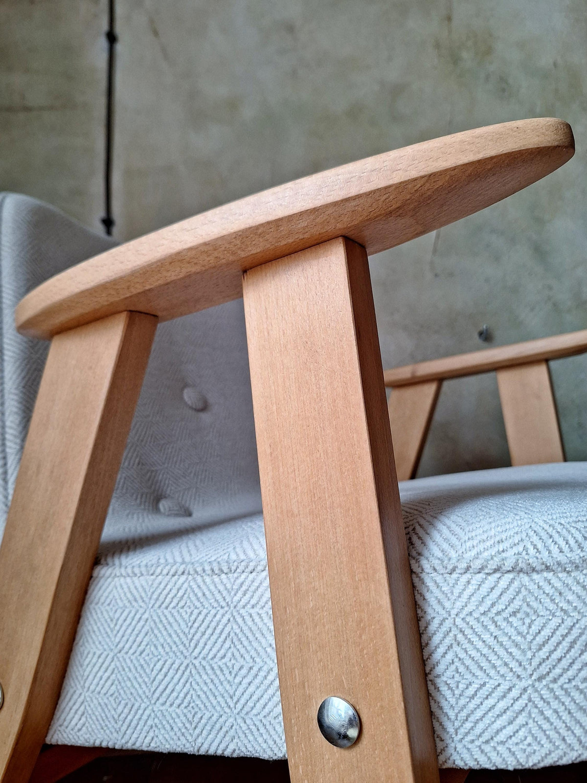 Fotel Chierowski 366 PRL Design Vintage polish armchair mid century
