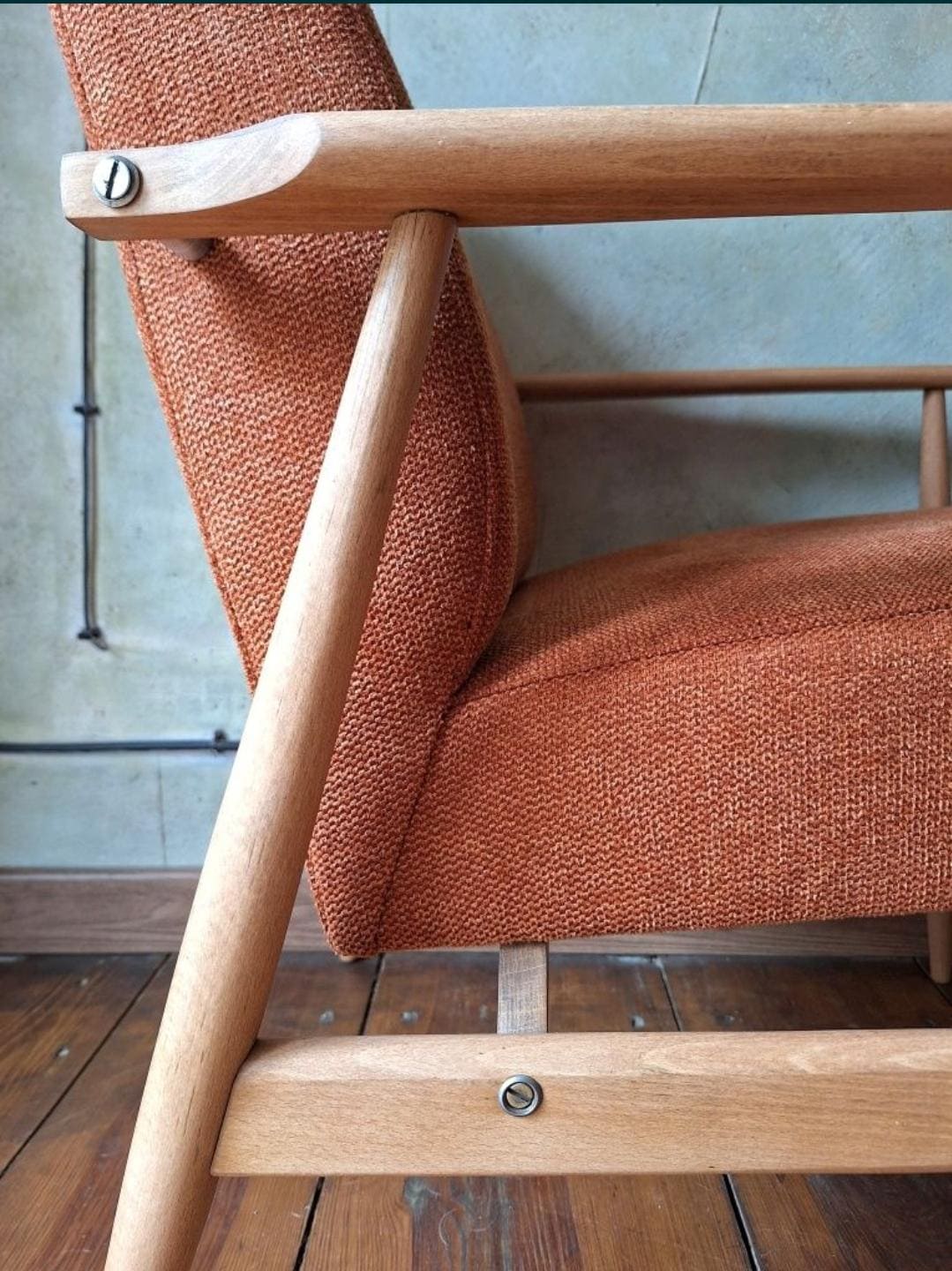 Fotel Lisek 300-190 PRL Design Vintage polish armchair mid century