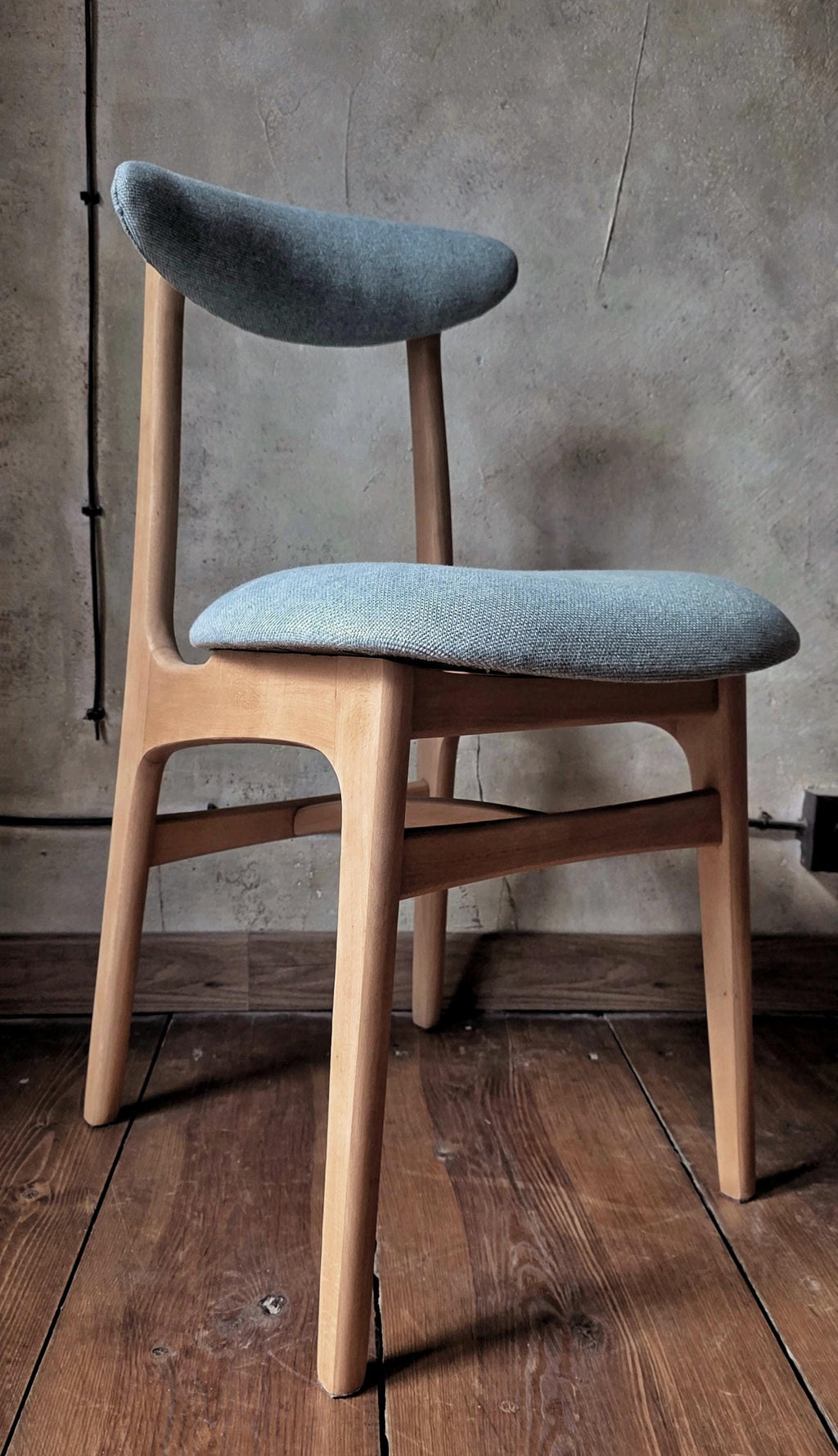 Mid Century Polish Dining Chair Type 200-190 by R. Hałas 1960s 1970s